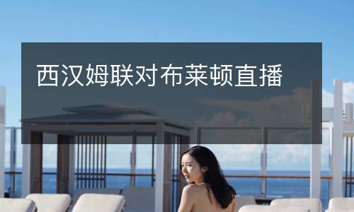 西汉姆联对布莱顿直播